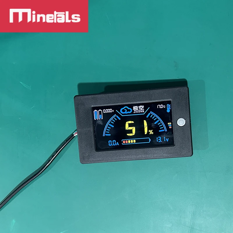 Nuevo display LCD Jikong de 3.2 pulgadas para corriente, voltaje, temperatura, SOC para Jikong Smart BMS JK LCD 6