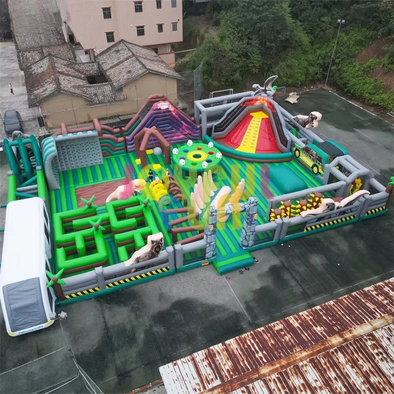 New Design Inflatable Jurassic Park Commercial Inflatable Playground Park