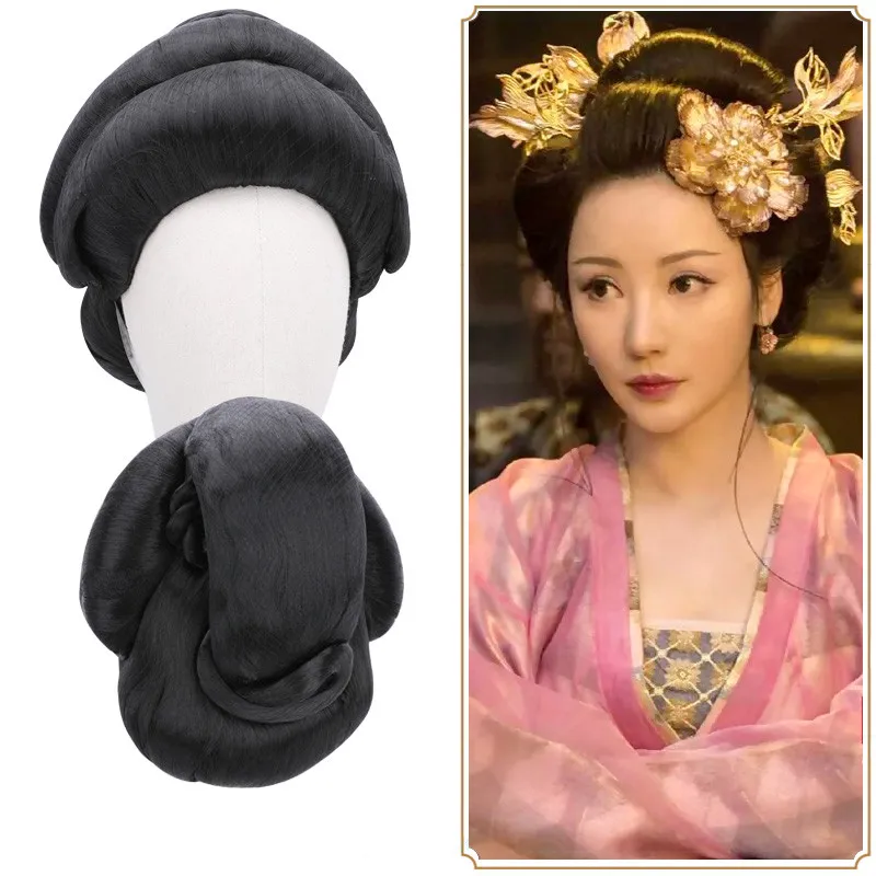 13 Styles Integrated Tang Dynasty Hair For Women Masquerade Party Items Halloween Dress Up Ancient Movie Play Headdress