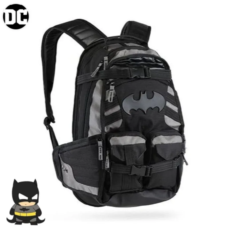 

DC анимационный мультяшный периферийный рюкзак с Бэтменом, студенческий модный индивидуальный универсальный портативный школьный рюкзак большой емкости для хранения