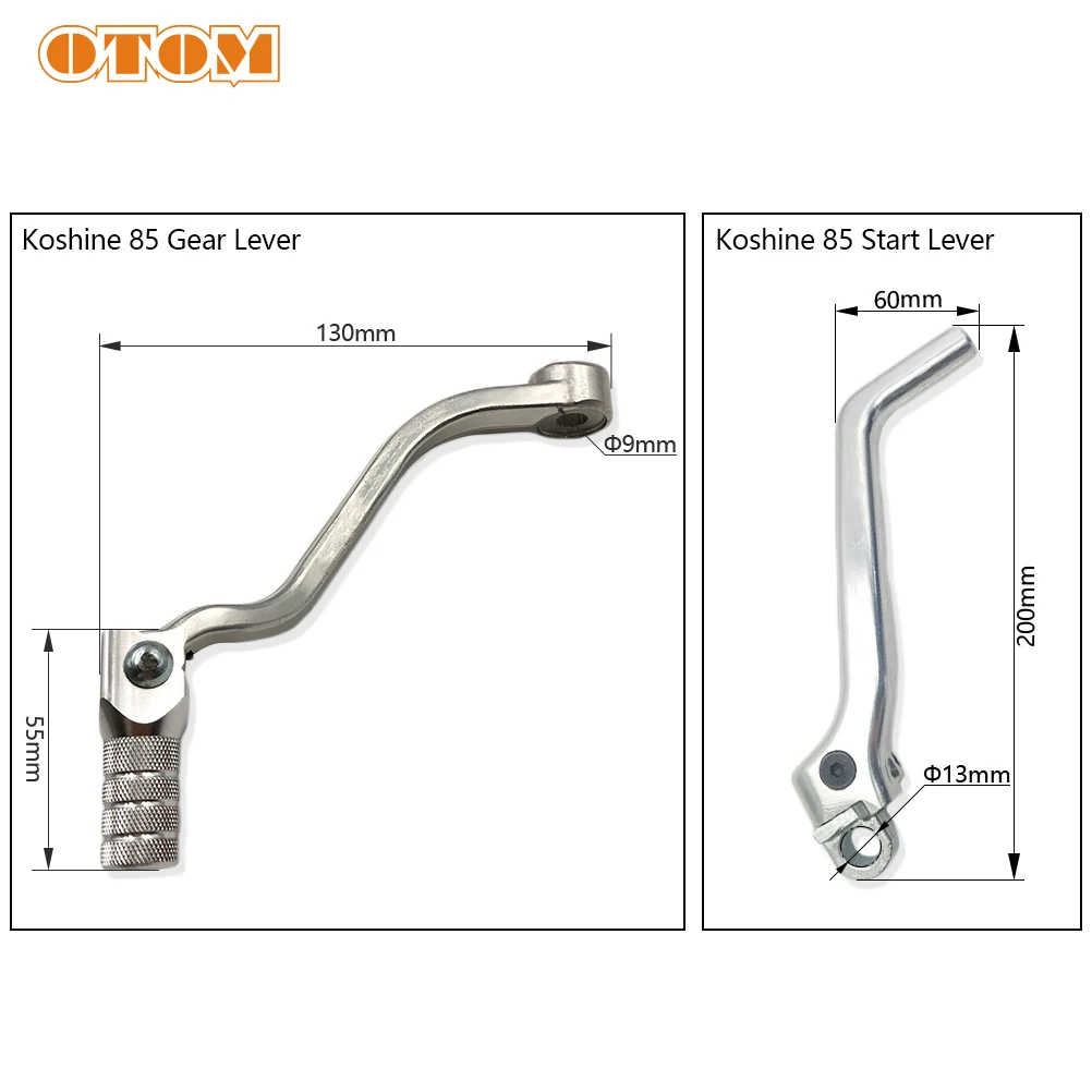 Motorcycle Gear Shift Lever Starter Shaft Lever 2 Stroke For KOSHINE XN85 XN105 Shifter Pedal Kick 85 105cc Dirt Bike Accessory