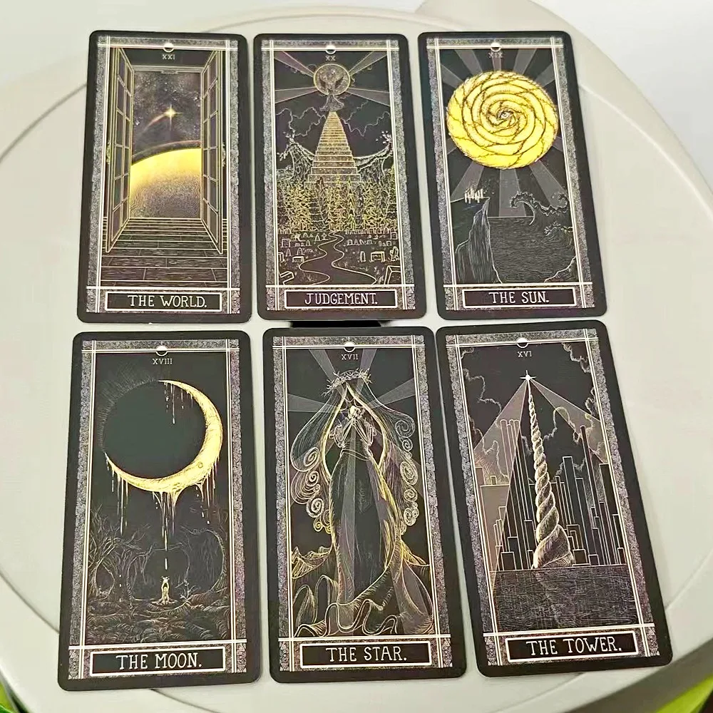 

11*5.3cm Kinner Tarot Deck A Cosmically Inspired, Hand-drawn, Complete 78 Card Traditional Tarot Deck