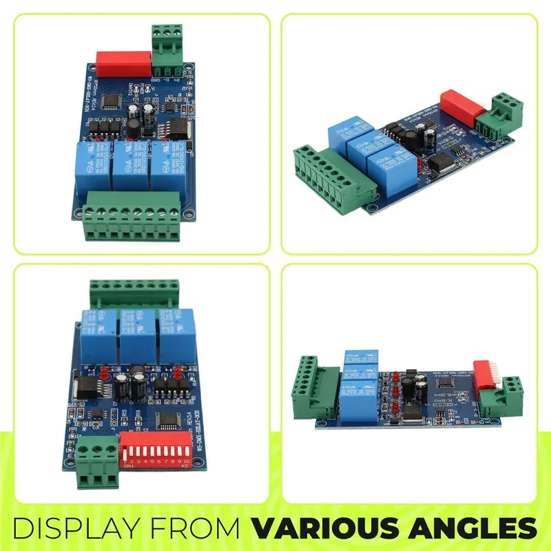 RALCA-2X 3 Channel 5A DMX512 Controlled Relay Switch Kit DIY Converter DMX Dimmer Relay