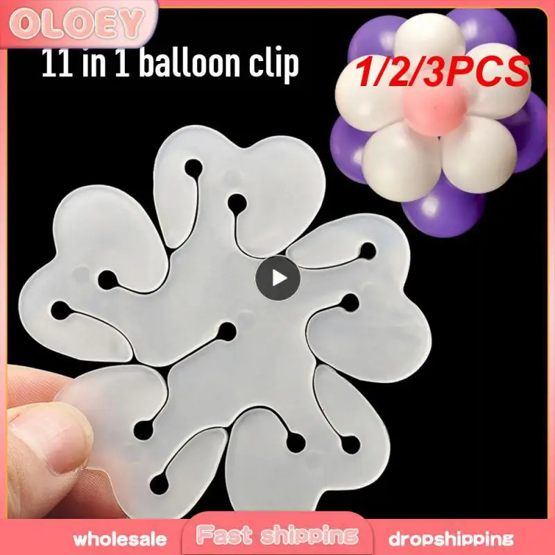 1/2/3PCS Flower Clip Practical Balloons Decoration Plastic Birthday Wedding Party Background Home Accessories Tools Plum Clip