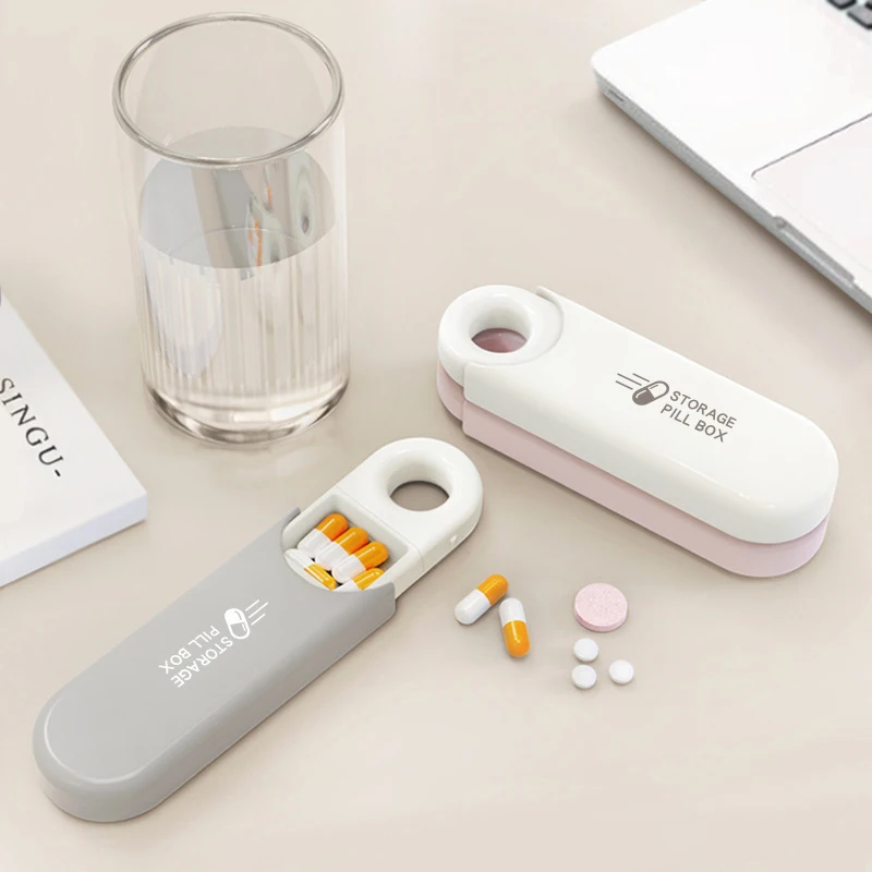 3 Compartment Pill Box Daily Pill Organizer Portable Medicine Container Travel Pill Holder For Pocket Moisture Proof Pill Case