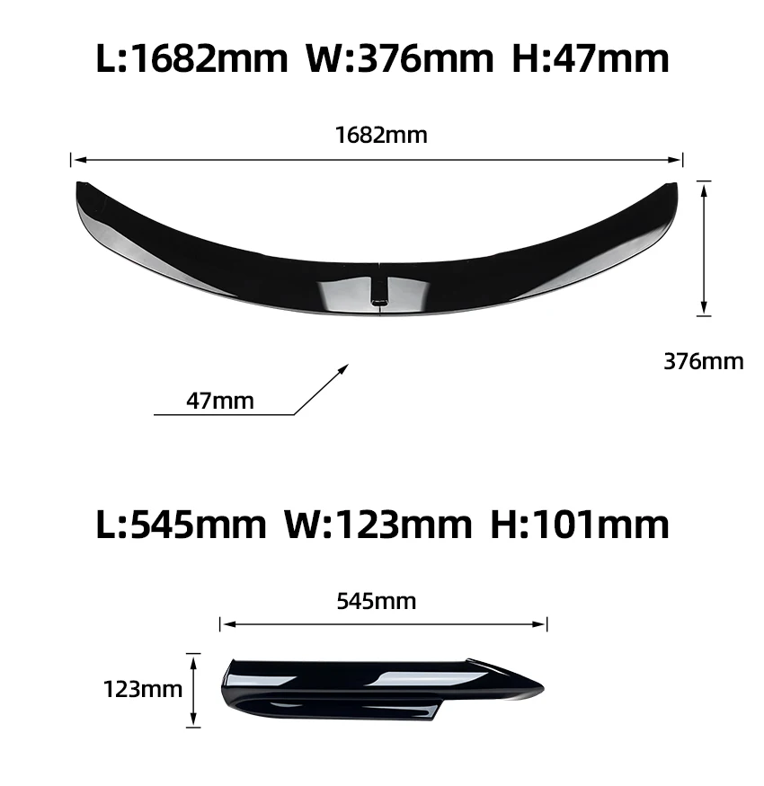 High Quality Car Bumper Lip for BMW 3 Series E90 M-tech 2005-2008 AMP-Z Factory Price Front Lip Splitter MOQ 2 Sets