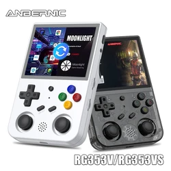 ANBERNIC RG353V 3.5 INCH 640*480 Handheld Game Player Built-in 20 Simulator Retro Game Wired Handle Android Linux OS RG353VS