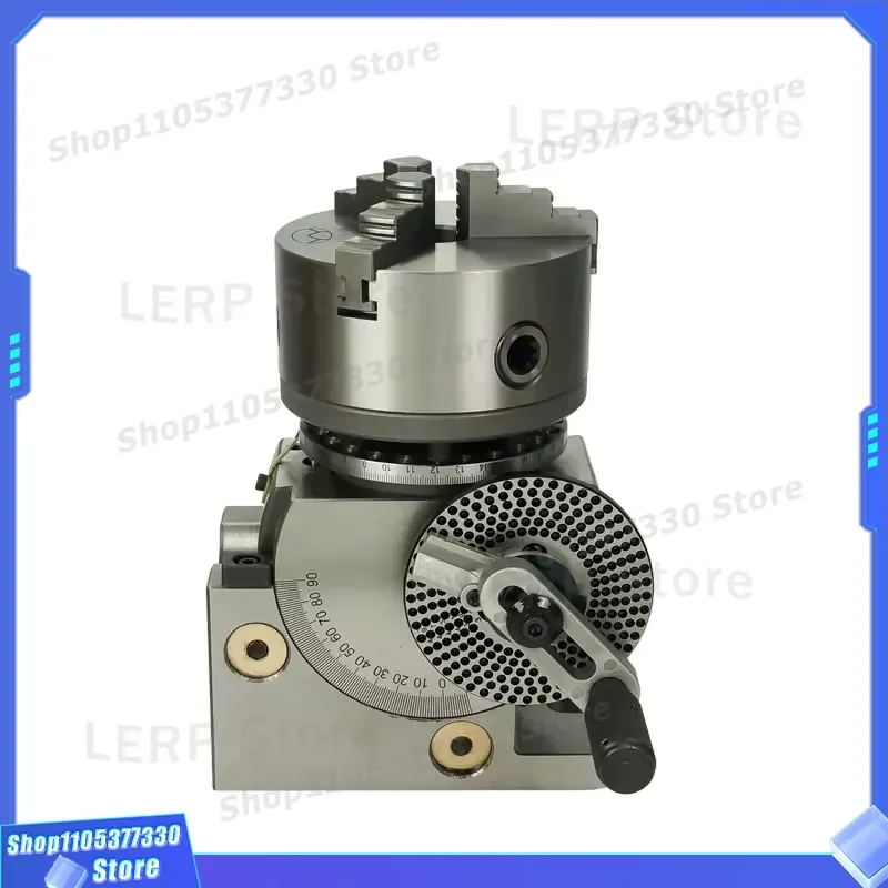 BS-0 Precision Semi-Universal Dividing Head with 5 Inch 3 Jaw Chuck for Milling Machine Accurate Indexing Tool Metalworking 5