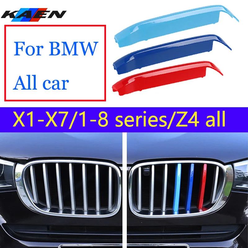 3pcs M Performance ABS Racing Grille Clip For BMW E90 F10 F11 E53 E70 E71 E84 F48 F15 F16 E87 E81 F30 F34 G20 E46 E60 E39 G30