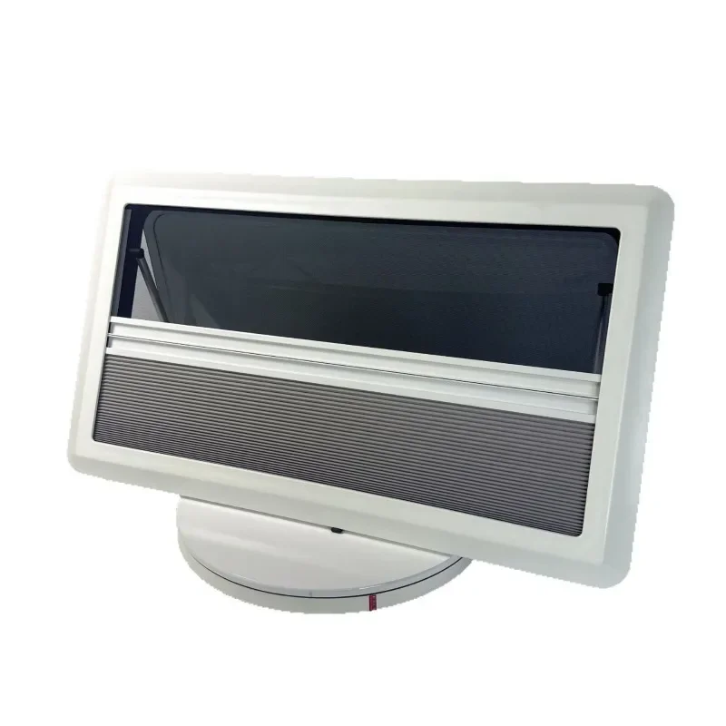 Right-angle push-out window pleated curtain, one-stop RV window window foreign trade accessories