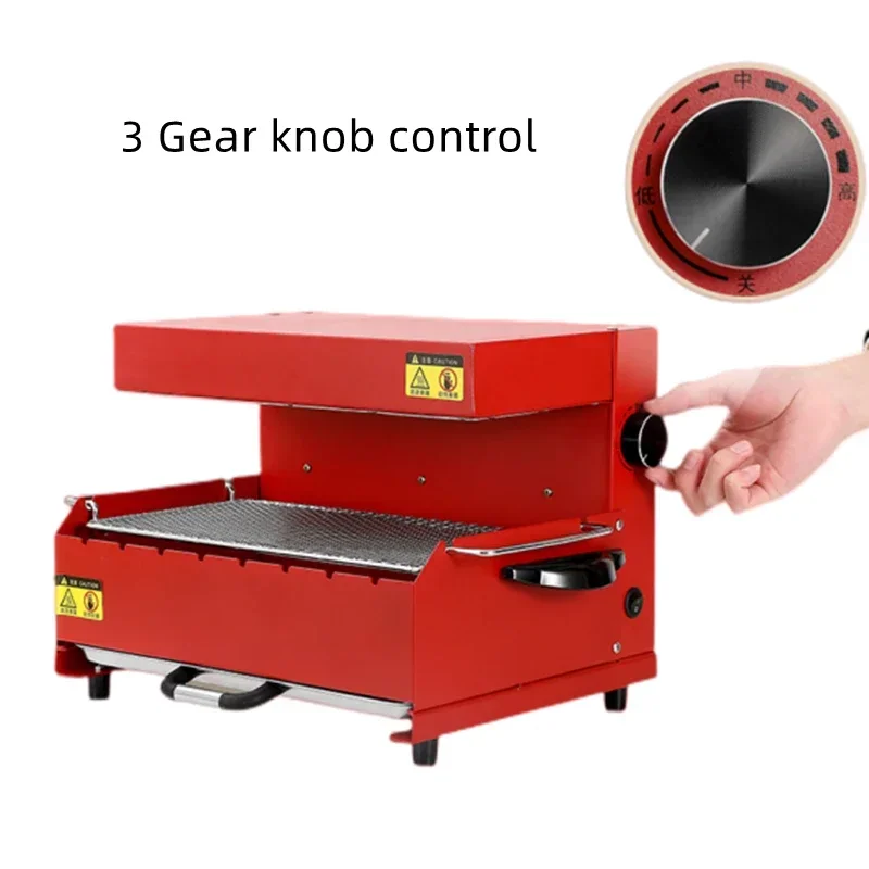 Household 220v Electric Barbeque Oven Domestic Smokeless Barbeque Machine Automatic Rotation Multi-functional Indoor Electric Ke