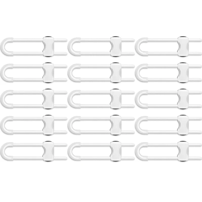 CYCLI-U على شكل أقفال خزانة قابلة للتعديل 15 قطعة الطفل التدقيق لسلامة الطفل لمقابض المقبض في المطبخ قفل خزانة حمام S #1