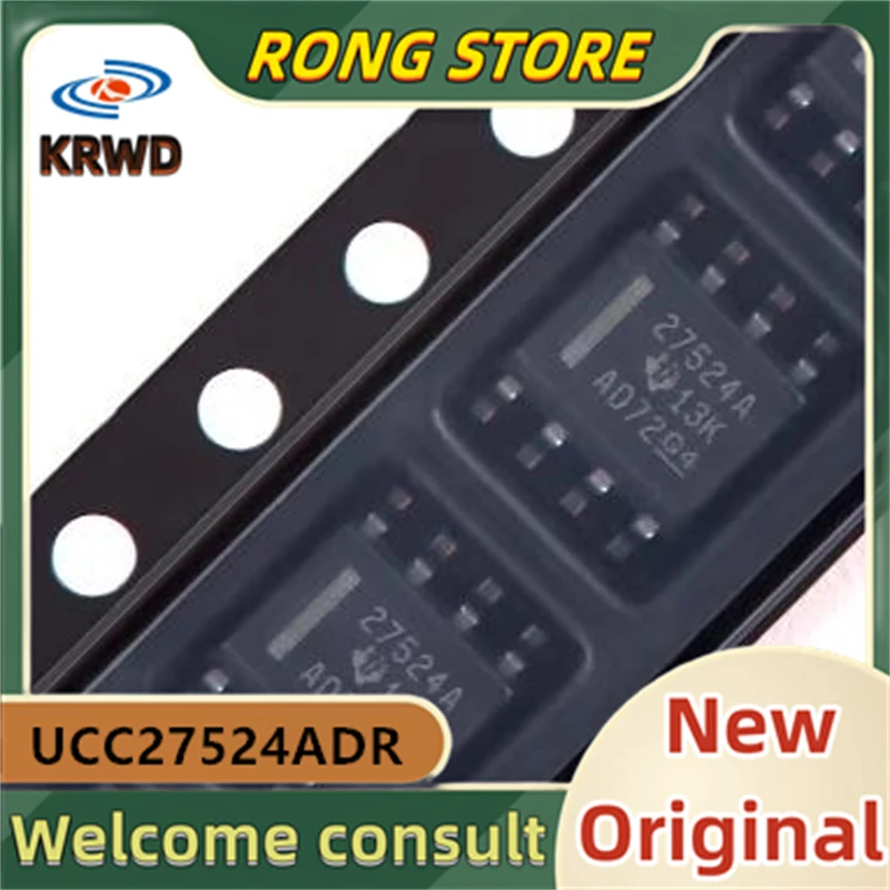 (30PCS) 27524A  New and Original Chip IC UCC27524ADR UCC27524 SOIC-8 Dual-channel gate driver