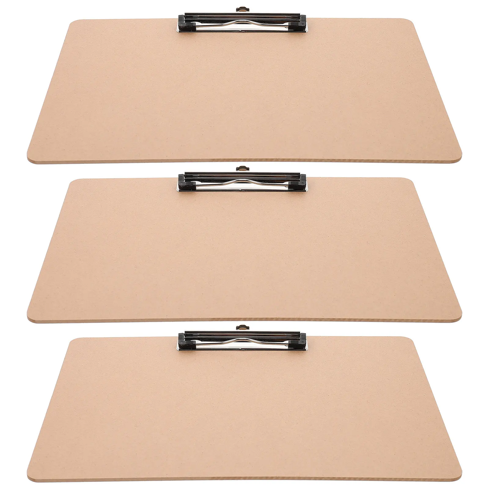 

3Pcs Multi-Function Clipboard Writing Board Portable Document Clip Board Office Hardboard Paper Organizer Students Writing Pad