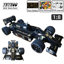 982Pcs Technical John Player Special F1 Racing Sports Car Formula 1 Model Building Blocks Bricks Kit Adult Toys Christmas Gift