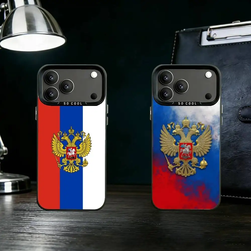 

Russia Flag Phone Case For iPhone 17,16,15,14,13,12,11,Pro Max,Plus Candy Silver Cover