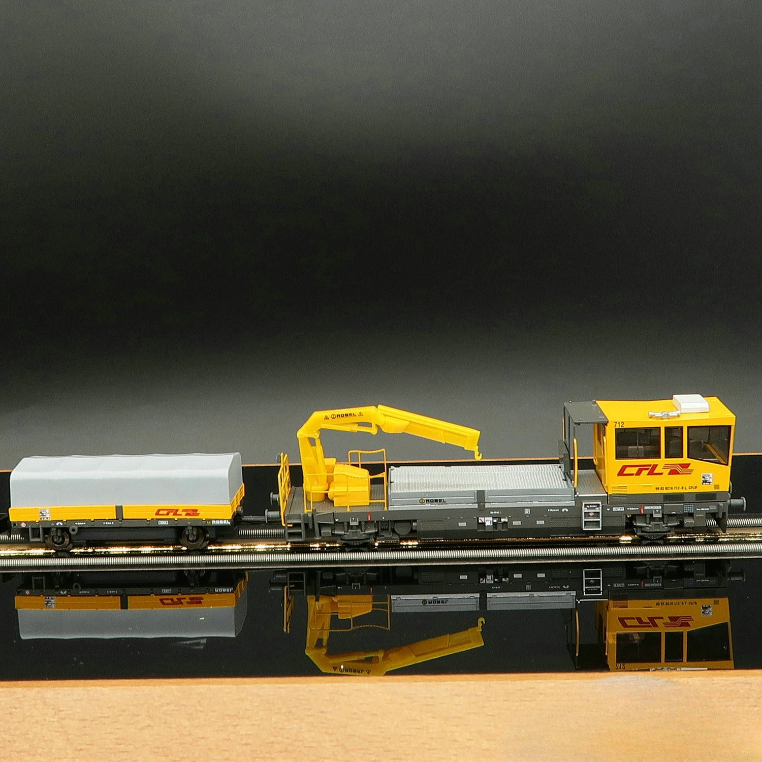 Train Model N Type 1/160 HOBBYTRAIN H23565 Yellow SERSA Track Engineering Vehicle Sixth Generation Train Toy