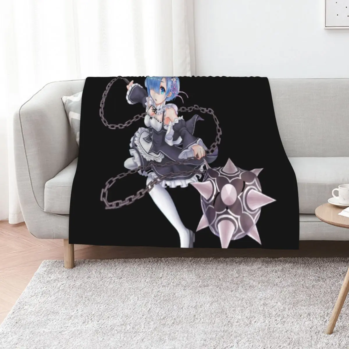 

Rem ( re zero ) Throw Blanket Custom Travel Extra Large Throw Sofa Blankets