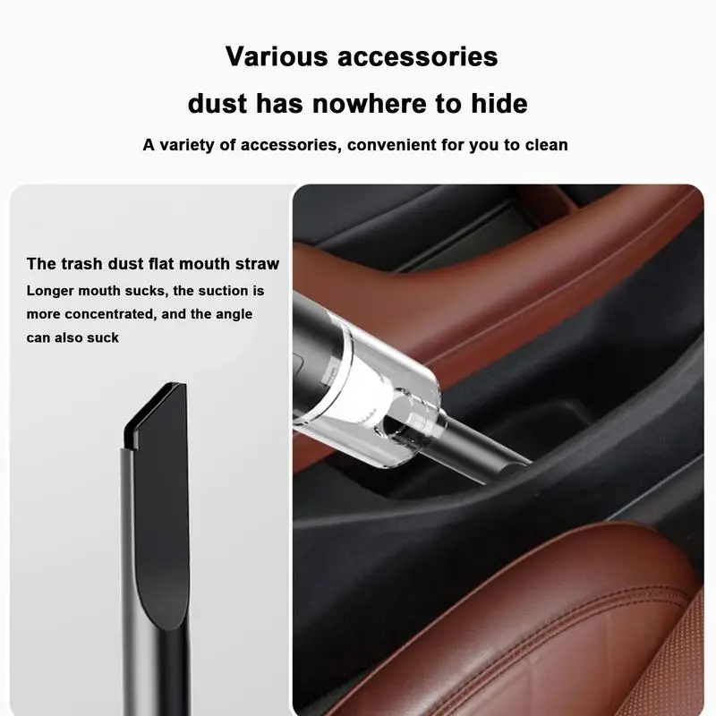 Handheld Vacuum Hand Held Vacuuming Cordless Cleaner With Powerful Suction Filter Design Rechargeable Vacuum For Pet Hair Car