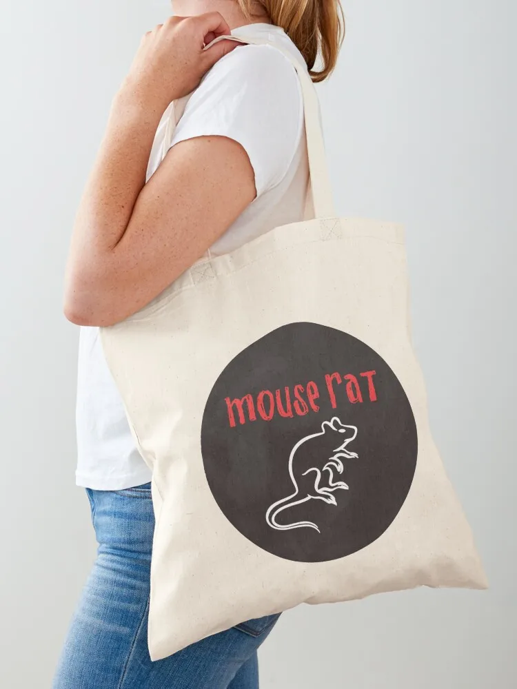 

Mouse rat T-Shirt` - Andy Dwyer MouseRat Band Tote Bag Woman shopper bag hand bags tote bag men's shopping cart bags