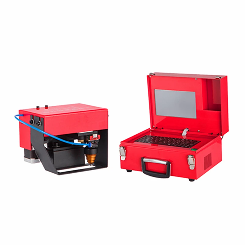 Portable Metal Engraving Machine Pneumatic Touch-screen Nameplate Marking Machine for Car Frames Chassis Number