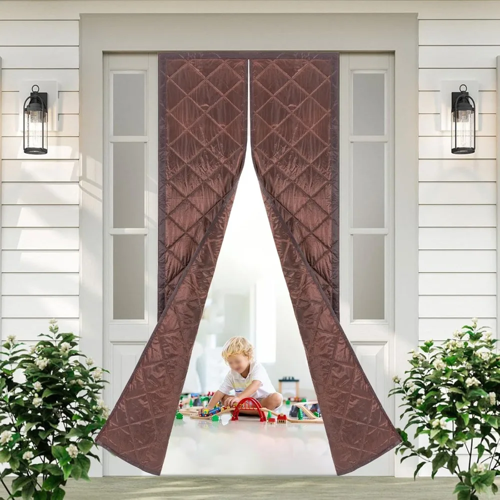 

Thickened Soundproofing Thermal Door Curtain Magnetic Thermal Insulated Door Curtain Multi-Sized Windproof Waterproof Door Cover