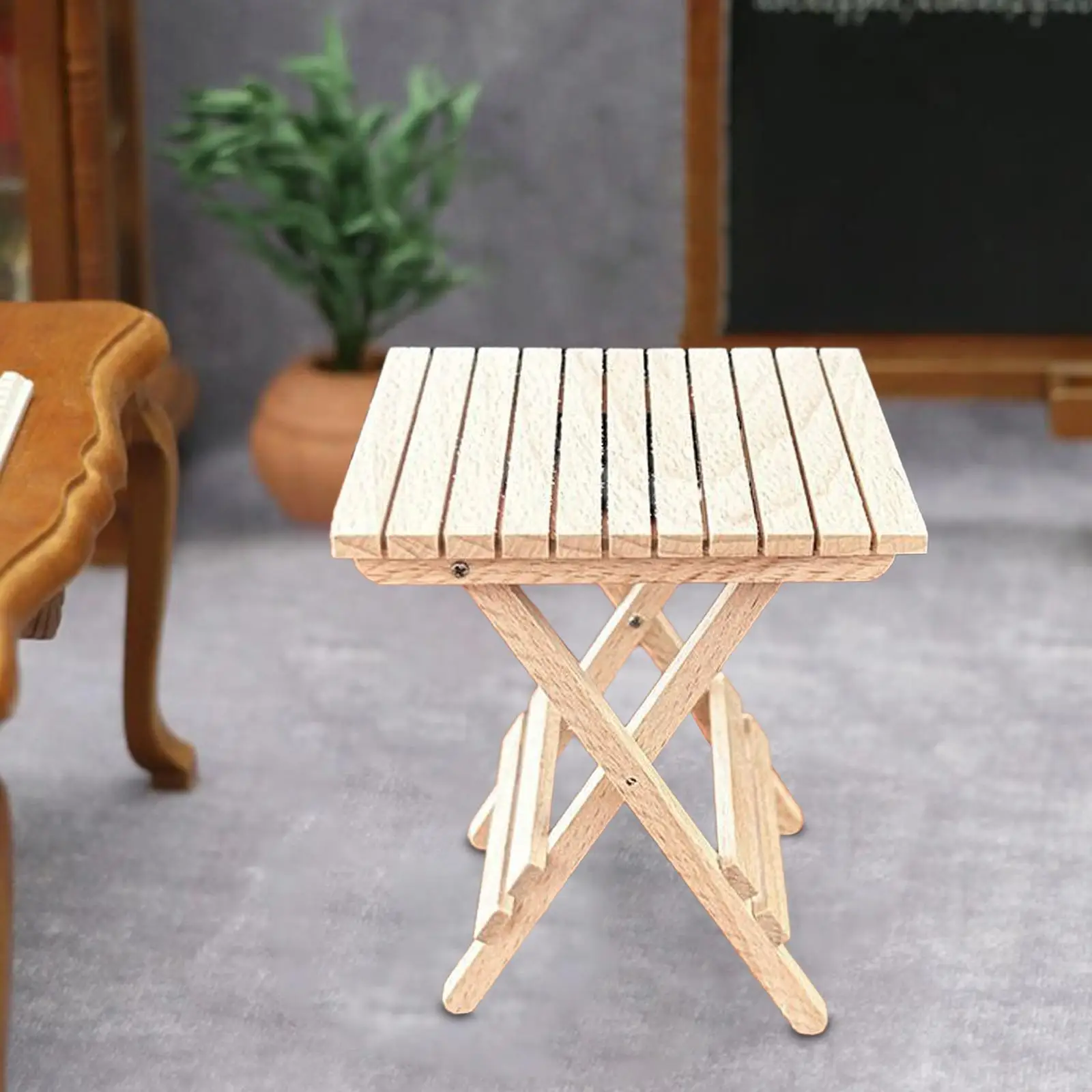 1:6 maison de poupée Table pliante semblant jouer petite Table poupée Miniature Table pour faveur de fête figurine d'action scène affichage filles garçons