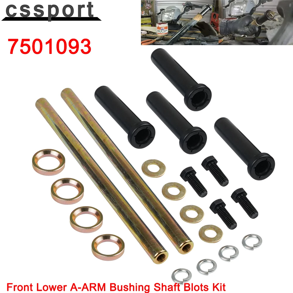 

7501093 Front Lower A-ARM Bushing Shaft Blots Kit For Polaris Sportsman 400 500 570 600 700 800 For Trail Blazer 330 250 400