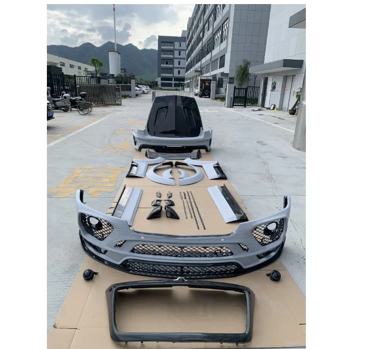 طقم هيكل عريض كامل من ألياف الكربون الجافة MS لسيارة بنتلي بينتايجا