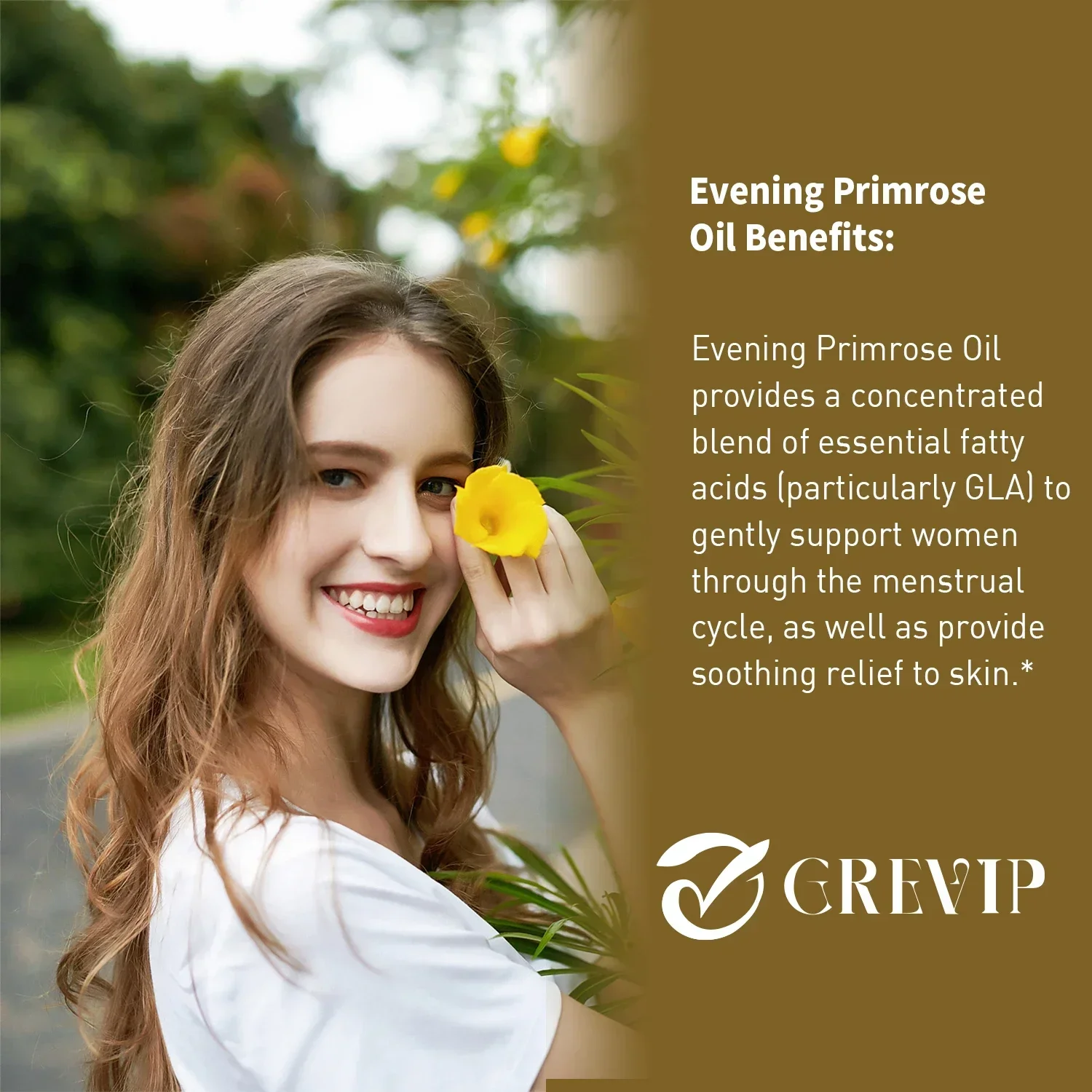 Evening Primrose Oil - Anti-aging Antioxidant Strong Bones Enhance Immunity for Women