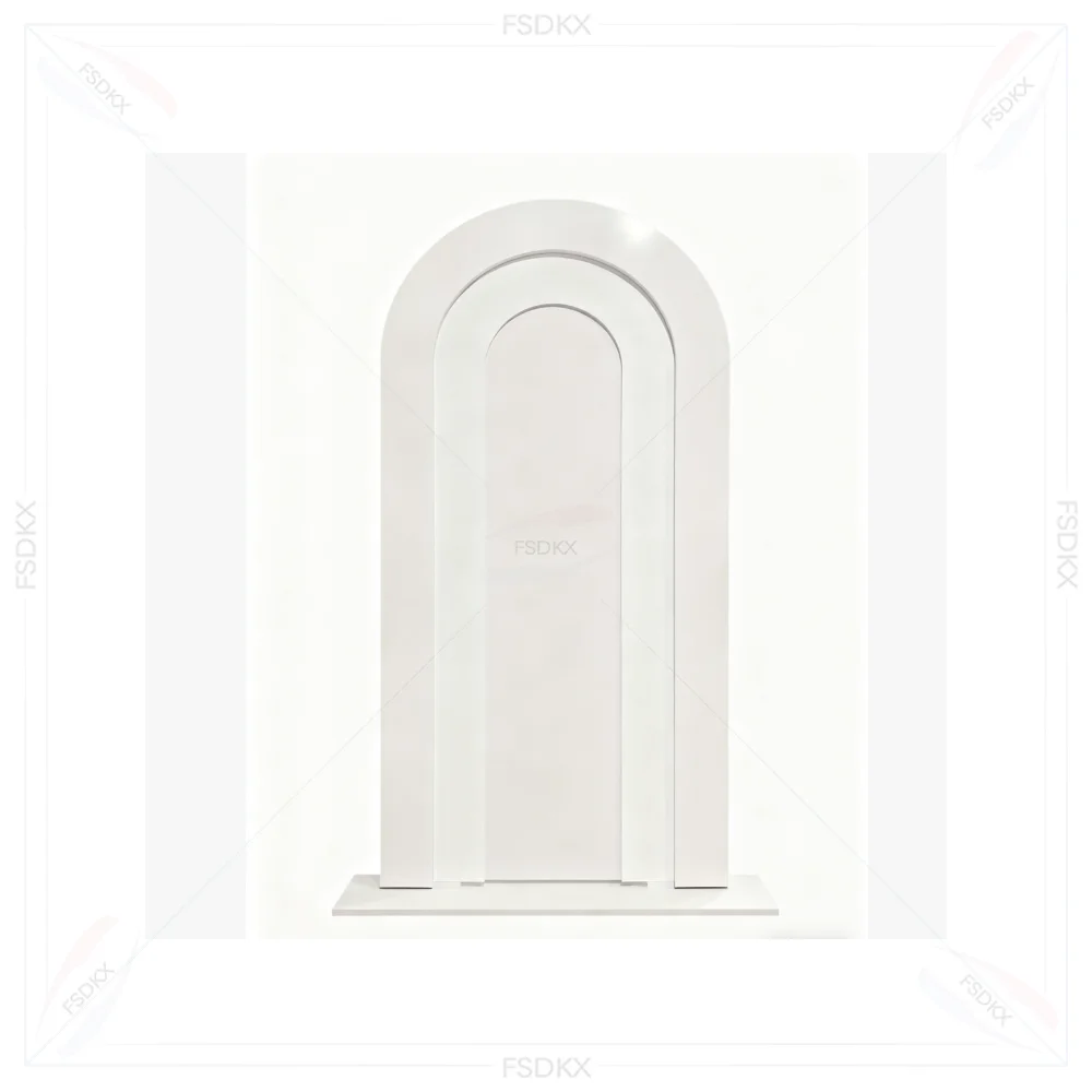

Factory Design 10th Wedding Anniversary Decorations PVC Arch Ripple Backdrop Stand Wedding Decoration Stage Curve Backdrop