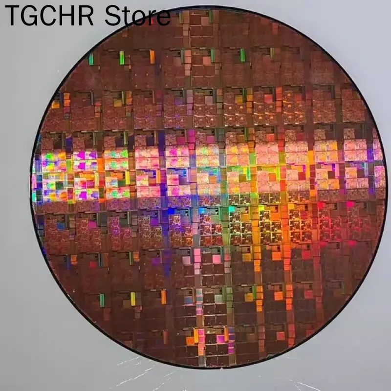 12 8 inch CPU Wafer Science and Technology Pendulum Piece Birthday Gift Photoetching Circuit Chip Semiconductor Silicon Wafer