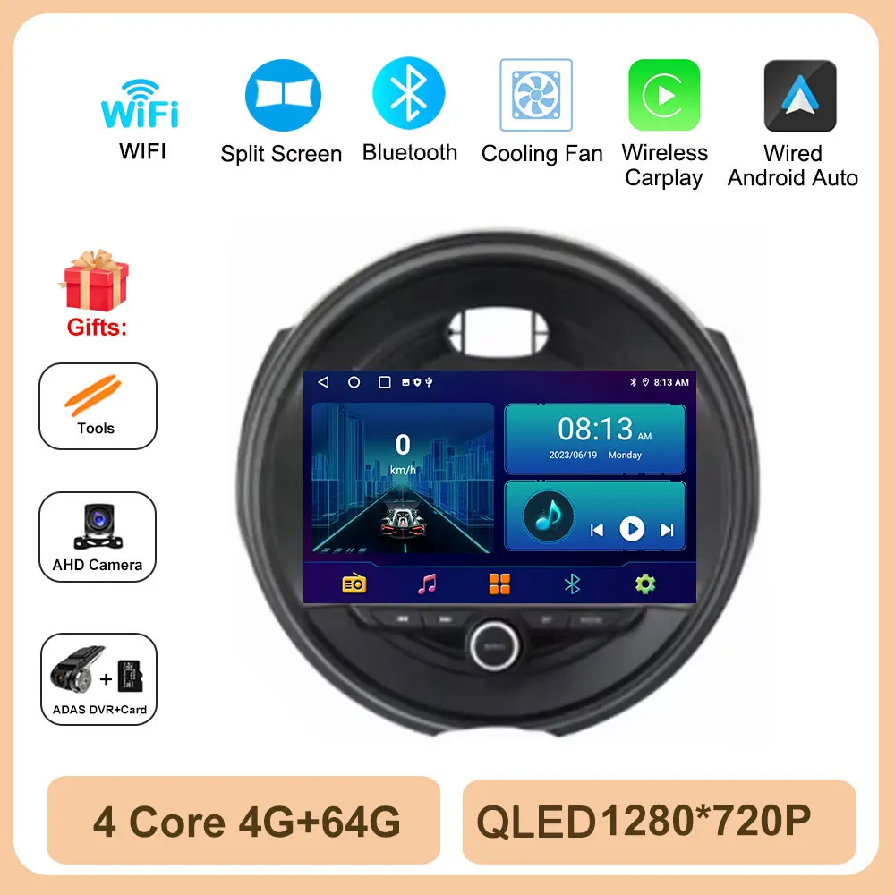 Android 16 Autoradio Stereo Voor BMW MINI Cooper F54 F55 F56 F60 2015-2019 Carplay Auto Radio Multimedia speler 4G WIFI