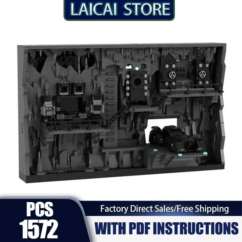 Populaire Hero Movie Model Moc Bouwstenen Shadowbox Batcave Technologie Modulaire Blokken Geschenken Kerst Speelgoed DIY Sets Montage