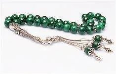 IQRAH Malachite Stone Rosary (925 SETTING SILVER 8mm)