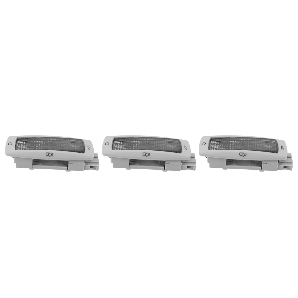 3X Car After Reading Map Dome Light 3B0947291 B for Volkswagen Golf Passat Tiguan Caddy Skoda Gray image 2