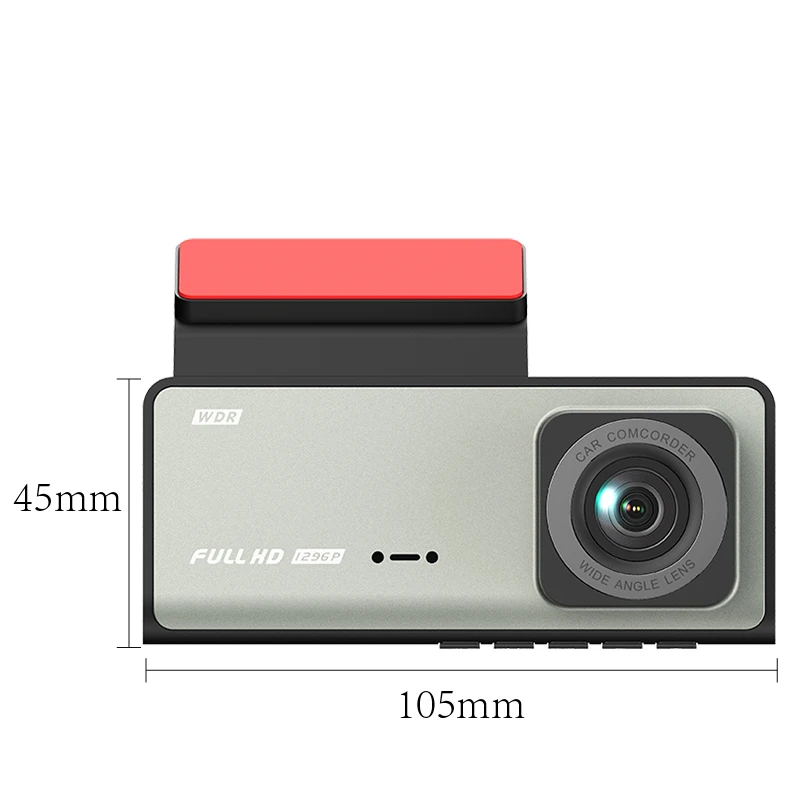 Dash Camera Voor Auto's HD 1080 P Video Recorder 3 Kanalen Voor Binnen Achteruitrijcamera Nachtzicht Loop opname Black Box