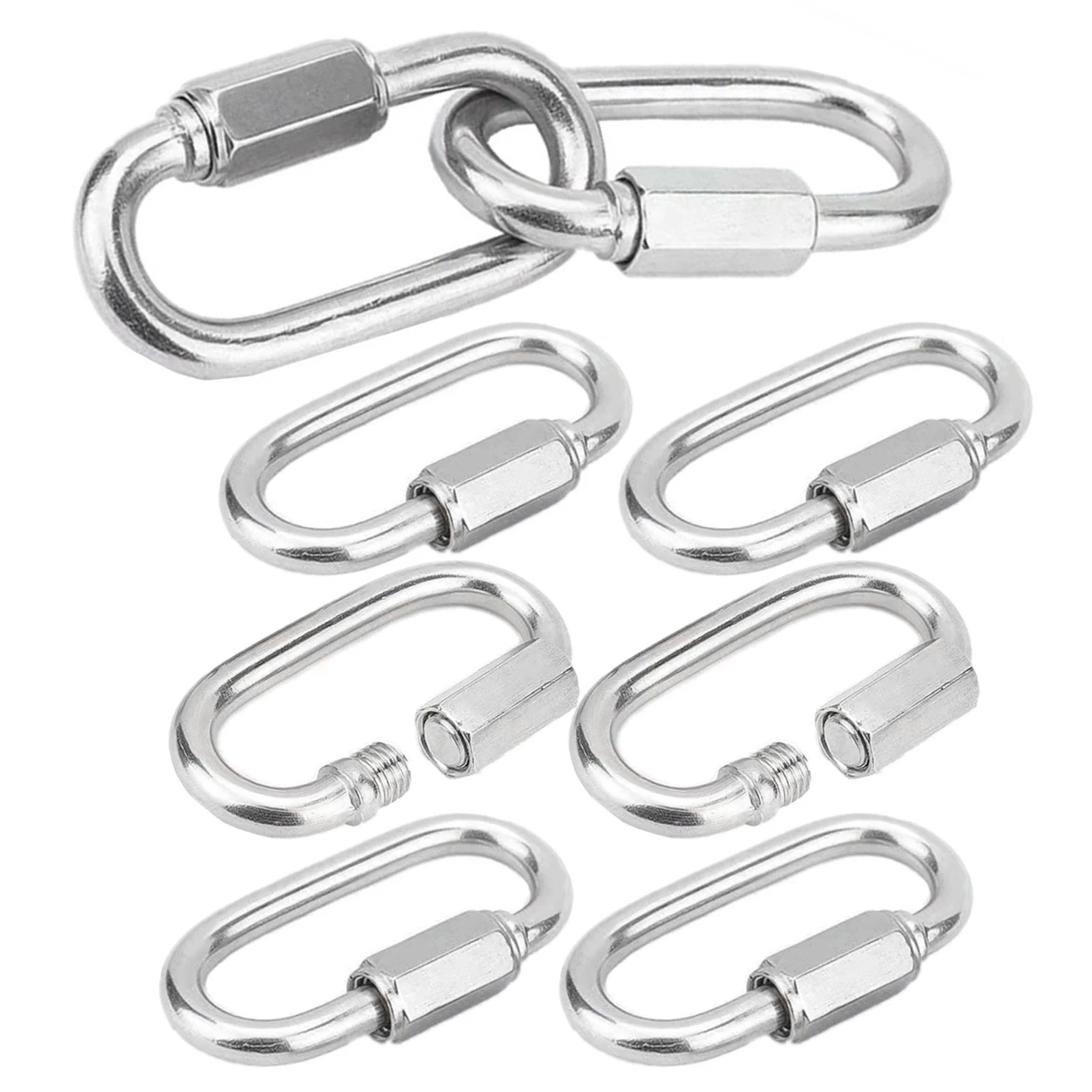 8PCS Carabiner Set Multipurpose For Key Camping Survival EDC Outdoor Keychain Clip Alloy Tactical Caribiner Hook Karabiners