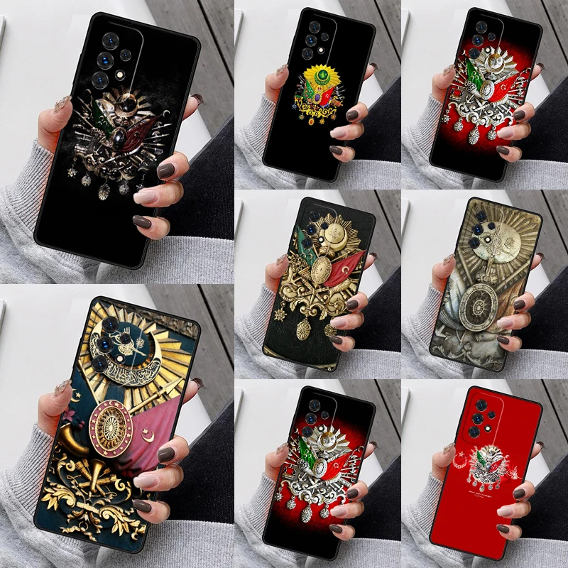 Ottoman Empire Coat Of Arms Phone Case For Samsung Galaxy S23 S21 S20 FE S24 S22 Ultra Note20 S10 S9 S8 Plus A40 A52 A12 A13 A53