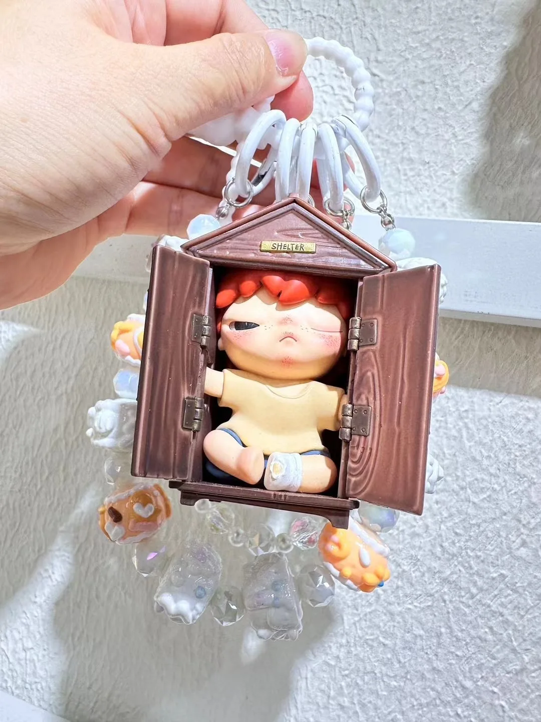 New Hirono Shelter Series Anime Figure Kawaii Phone Chain Charm Keychain Decoration Bag Pedent Handmade Doll Presents For Girls