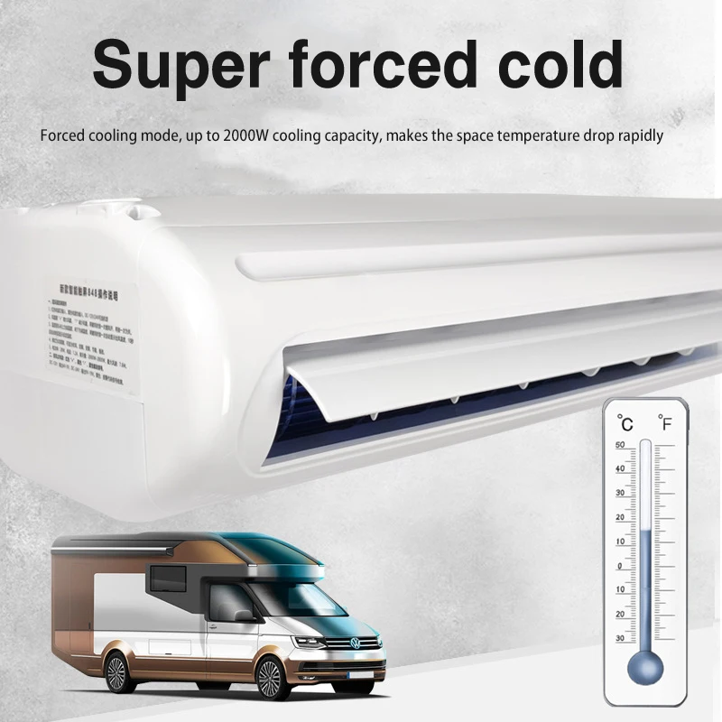 New Universal 24V/12V DC Car Air Conditioner for Trucks with Scroll Compressor 7500-9500 BTU 2-Year Warranty view 4