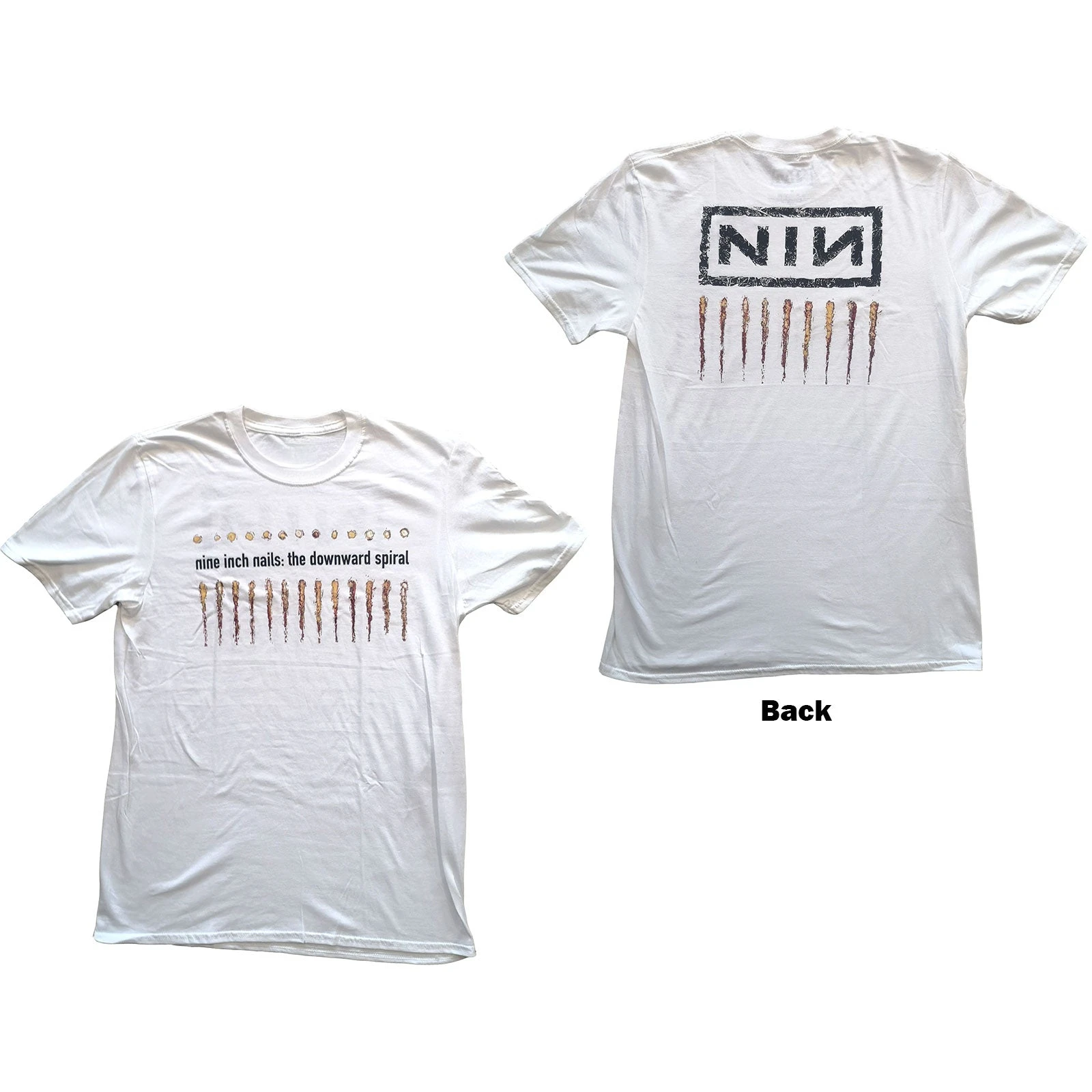 Downward Spiral Nine Inch Nails Band T-Shirt 100% Cotton Graphic Tee Men Women Summer Streetwear Top
