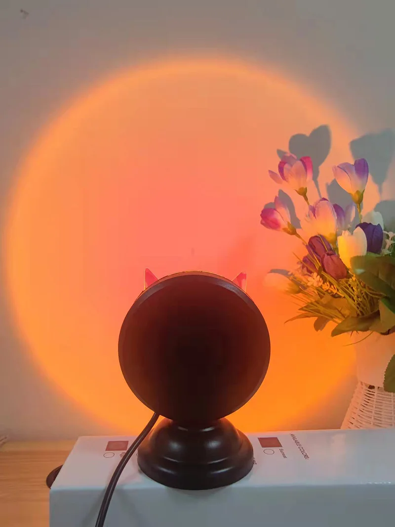 Sunset Projection Light with Remote Control, 16-Color Changing LED Night Light for Bedroom Photography