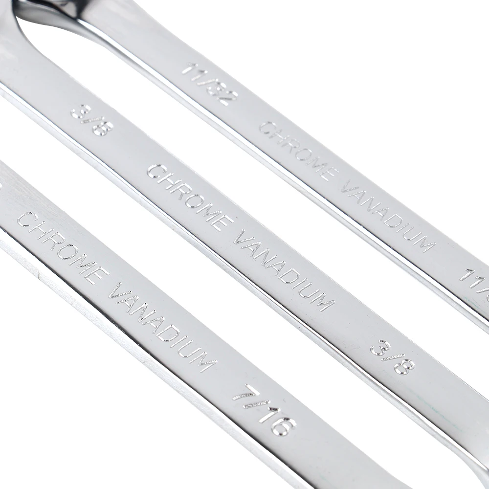 Imagem -04 - Espelho Finish Ratcheting Wrench 72-tooth Ratcheting Hand Tool Cabeça Fixa 1pc 11 32 16