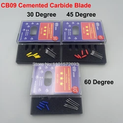 10PCS Cutting Plotter CB09 CB09U Cemented Carbide Blade 30/45/60 Degree Knife Blade for Graphtec CE5000 CE6000 FC8600 FC8000