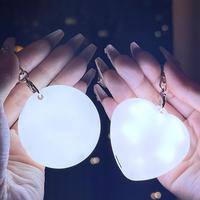 Sensor Light Rechargeable Heart-shaped Led Purse Light Touch-sensitive Motion Sensor Bag Lamp Compact Usb Charging for Women