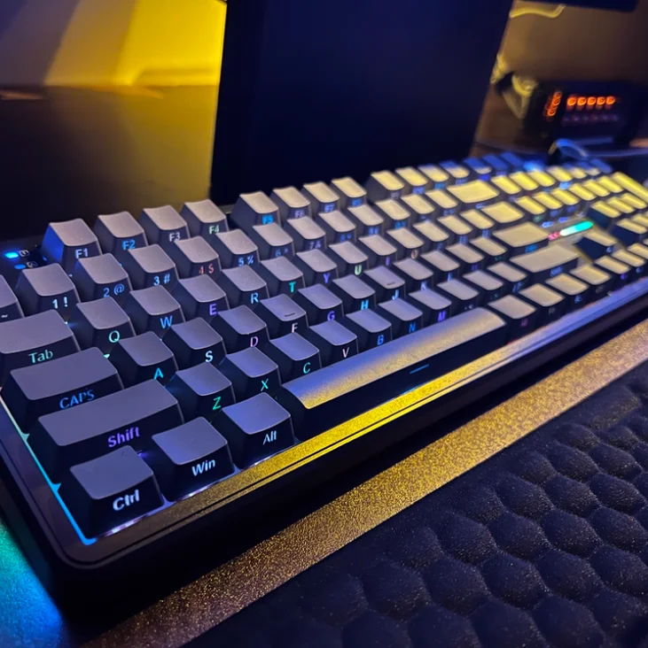 

AULA F108pro Mechanical Keyboard Side-printed Gradient Customizable Gaming Wireless 2.4GHz/Bluetooth Tri-mode RGB E-sport Gasket