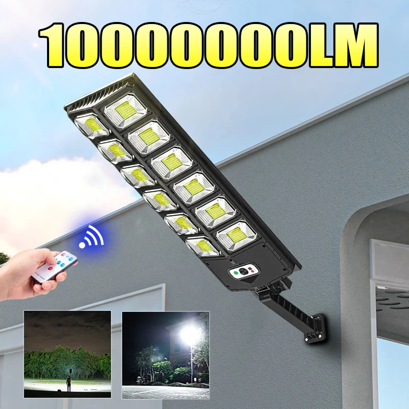 lampada solar ao ar livre com sensores de movimento luzes poderosas impermeavel duravel quintal garagem holofotes 504 led 01