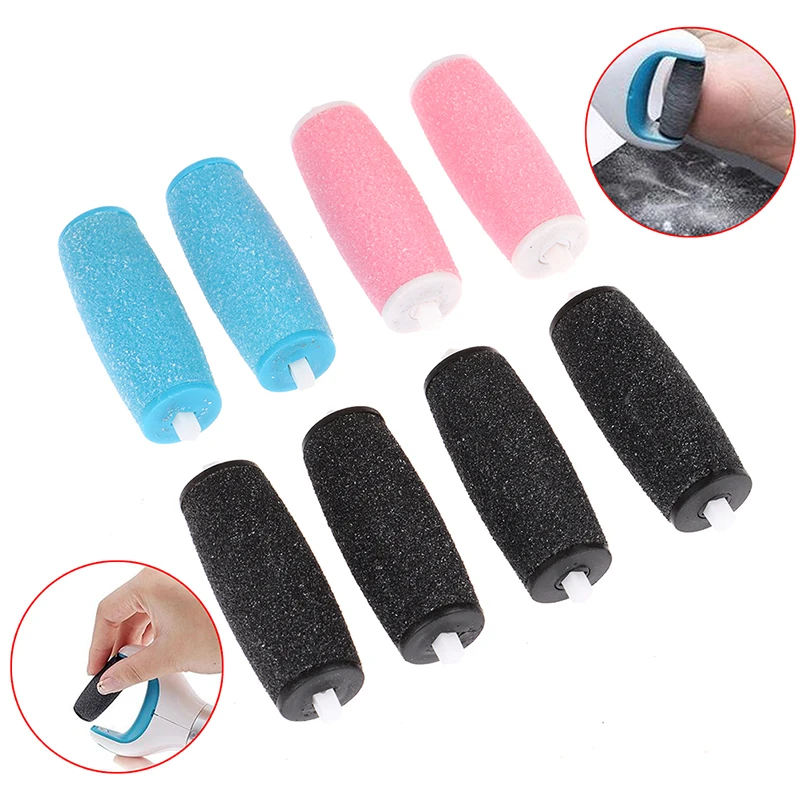 8Pcs Coarse Replacement Refill Roller Head Electric Pedicure Foot File Tool Diamond Crystals Roller Heads