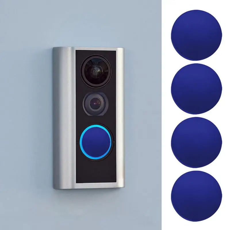 Doorbell Button Repair 4X Soft Doorbell Button Replacement Rustproof Replacement Set With 2 Screws For Video Doorbell